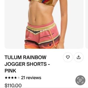 Aviator Nation Tulum jogger shorts